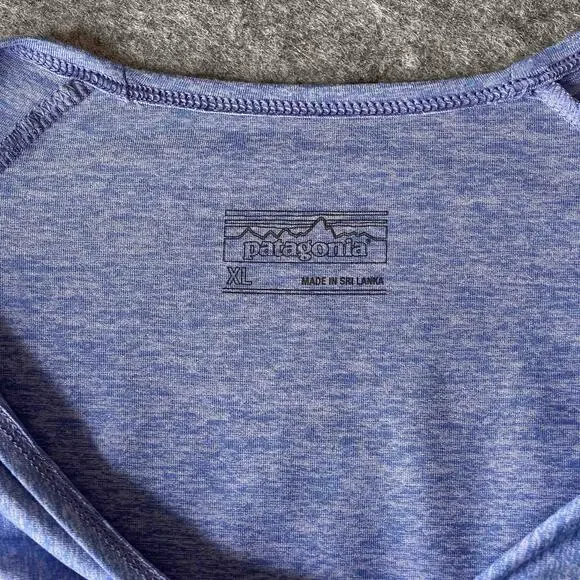 Patagonia Worn Wear Women's W's Seabrook Bandha Dress Blue Heathered Size XL - Picture 5 of 9